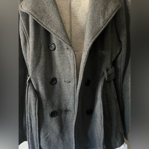 NWT Beautiful Womens Sebby cotton charcoal Peacoat jacket. - Picture 9 of 10